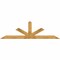 Ekena Millwork Saratoga Timber Gable Bracket, Western Red Cedar, 108"W x 31 1/2"H x 2"D x 6"F, 7/12 Pitch GBW108X31X0206SAR00RWR - alternate 1